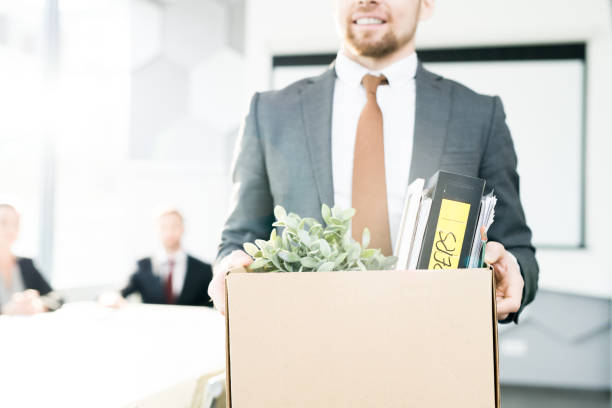 istock Happy Businessman Quitting Job 1006682756