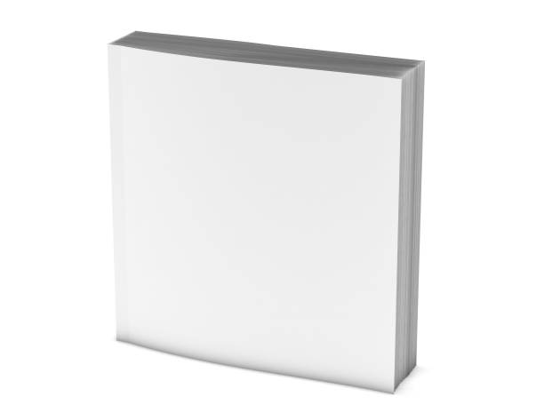 istock Square booklet, paperback book cover mockup 3d illustration. 1006686968