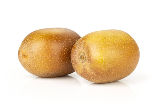 istock Fresh golden brown kiwi fruit sungold isolated on white 1006691766
