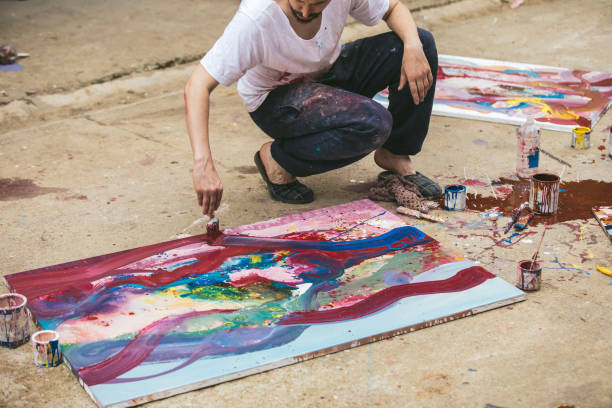 istock Painting in my slippers 1006701494