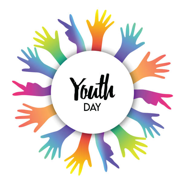 istock Youth day diverse teen hands greeting card 1006745776