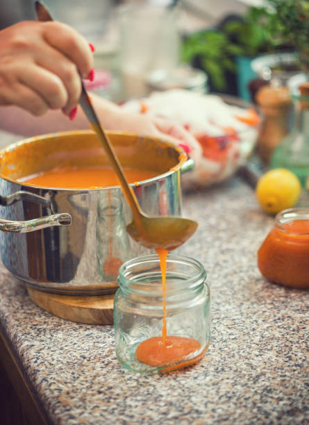 istock Preparing Homemade Apricot Jam 1006759658