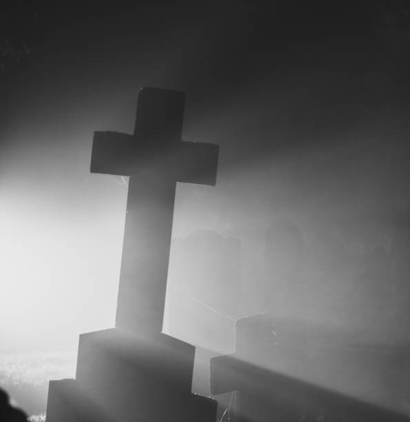 istock Cemetery in Fog 1006760096