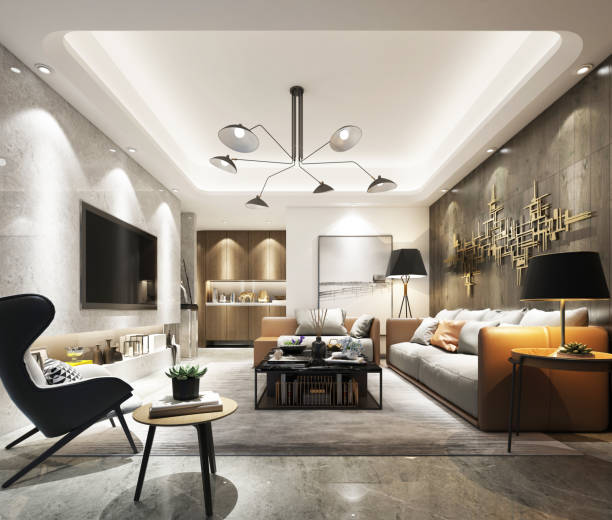 istock 3d render of living room 1006766042