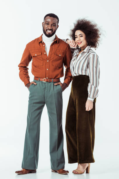 istock african american retro styled couple looking at camera on white 1006767398
