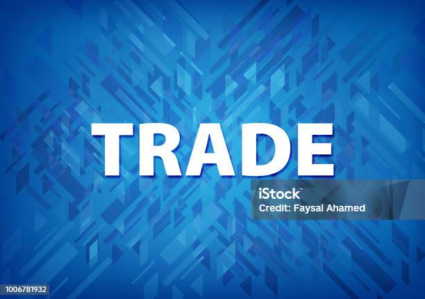 Trade Background Design Trade Blue Background Stock Illustration - Download Image Now - Blue ...