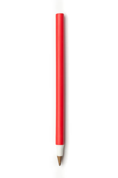 istock Red Ballpoint Pen on a white background 1006782134