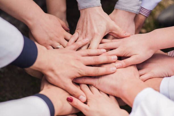 istock People in the nature, team concept. 1006786916