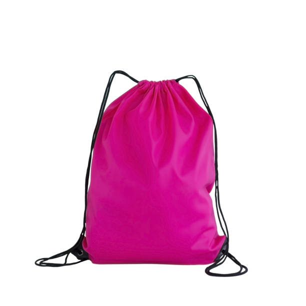 istock Pink drawstring pack template, bag for sport shoes isolated on white 1006792572