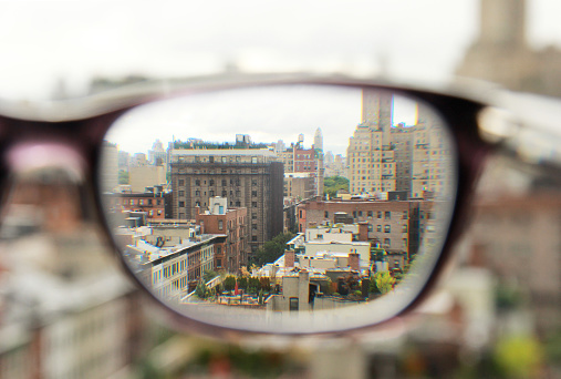 Seeing New York City through eye glasses