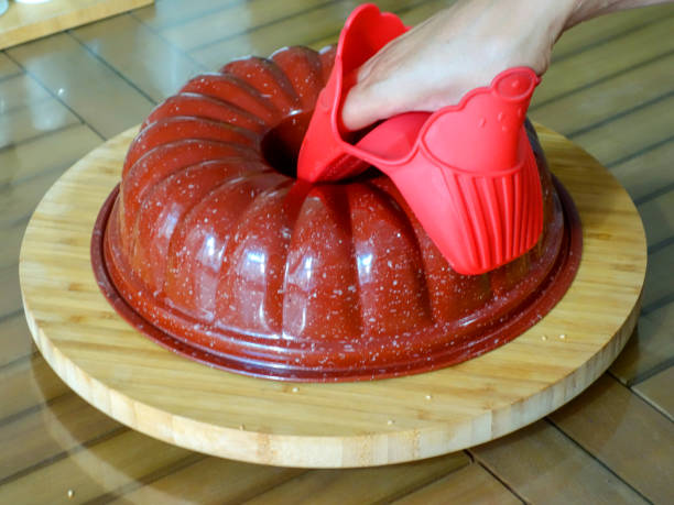 Cake: isolated Sesame cake on background