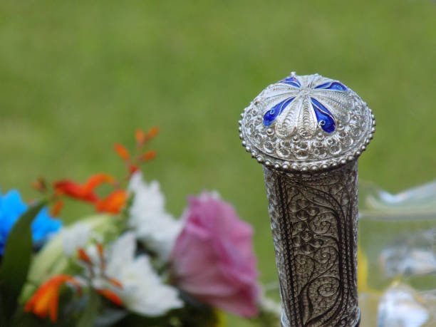 Wealth and power - scepter and a flower bouquet