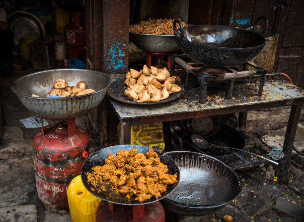 istock Onion bhajis and Vegetable samosa 1006820188