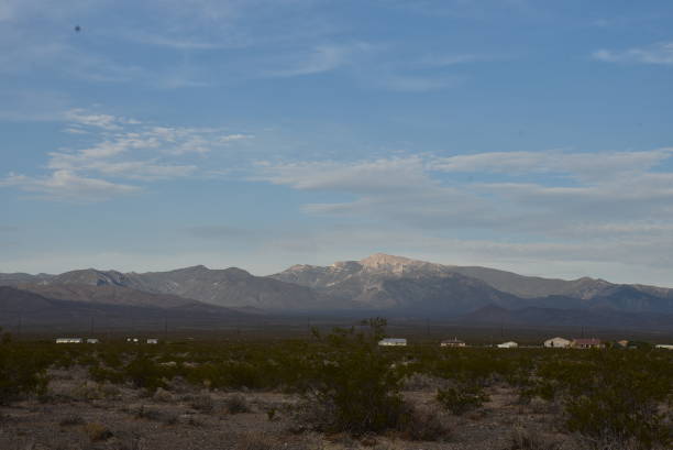 istock blue sky and clouds over the Mojave Desert landscape 1006875170