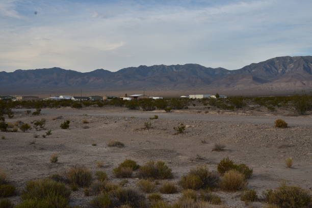istock blue sky and clouds over the Mojave Desert landscape 1006875512