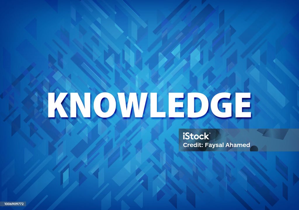 Random Knowledge Background Knowledge Blue Background Stock Illustration - Download Image Now ...