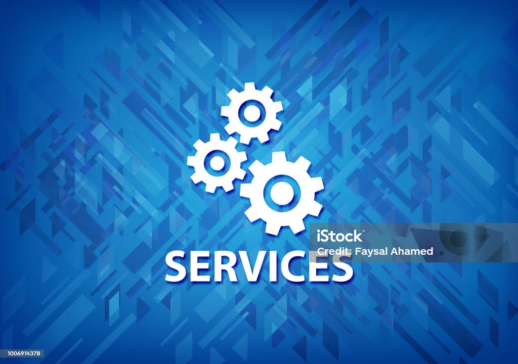 Service 1.background Services Blue Background Stock Illustration - Download Image Now ...