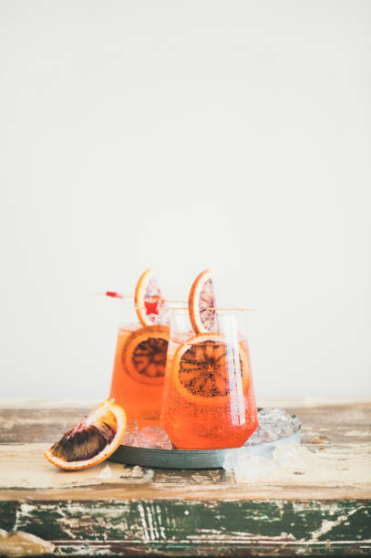 istock Spritz alcohol cocktail drink with blood orange 1006925578