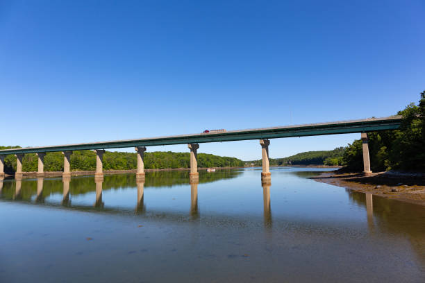 istock Bridge over the Passagassawakeag River in Belfast, Maine 1006935622