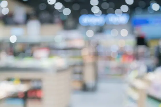 blur image background of convenience store
