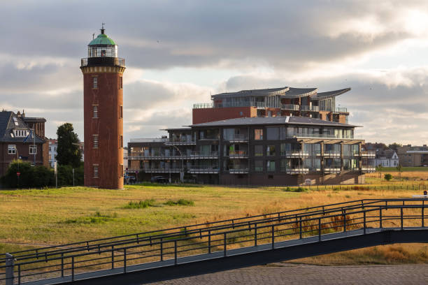 Lighthouse Next To A Bridge In Malmo, Sweden