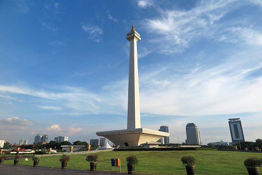 Monas (Monumen Nasional) is the national monument of Indonesia located in the capital city Jakarta