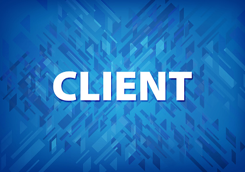 Client Blue Background Stock Illustration - Download Image Now - Blue ...