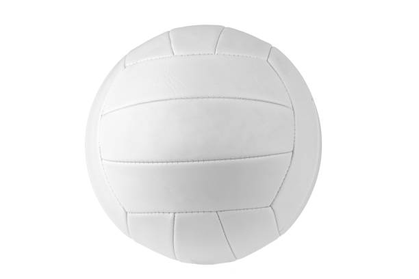 istock White color traditional volleyball ball. 1006965566