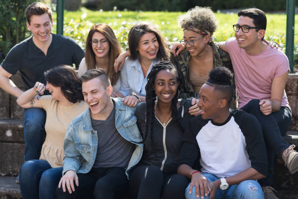 istock College students in a group photo outside 1006971102