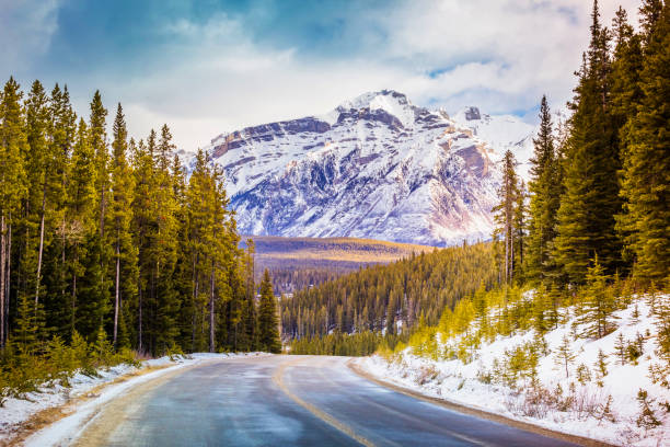 istock A road at Banff city, Alberta, Canada 1006976984