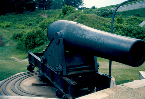 Scan of slide.  Fort Knox is one of the State Parks administered and maintained by the State of Maine.  The grounds are open to the public free of charge.  For more information about the park, use this link:  https://en.wikipedia.org/wiki/Fort_Knox_(Maine)