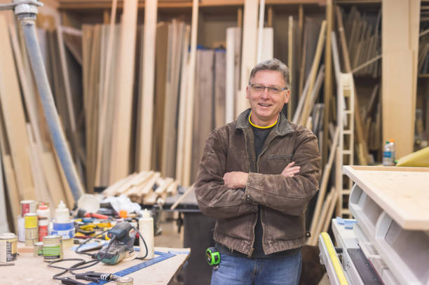 istock Portrait of a master woodworker 1006994102