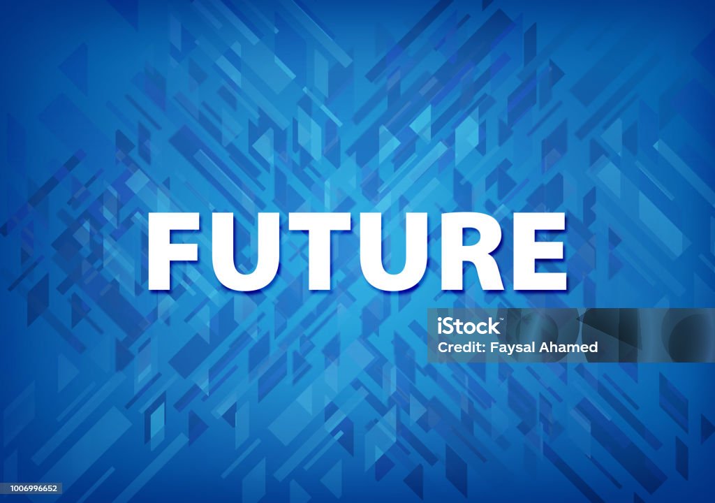 Future Backround Simple Future Blue Background Stock Illustration - Download Image Now - Blue ...