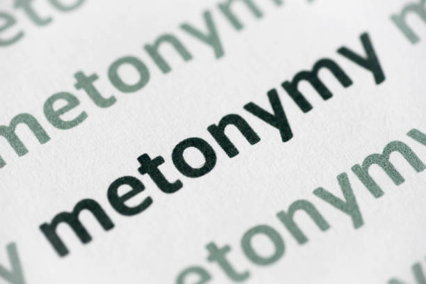 istock word metonymy printed on paper macro 1007004388