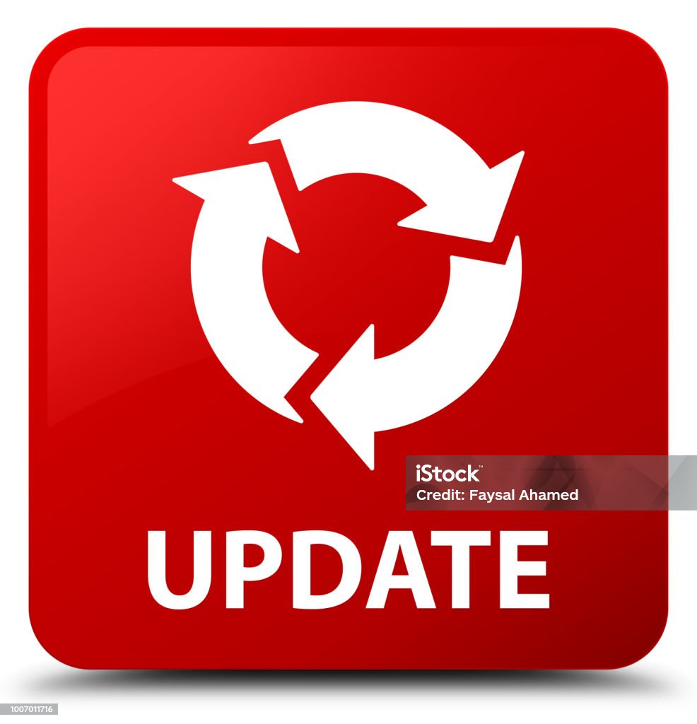 Update Red Square Button Stock Illustration - Download Image Now ...