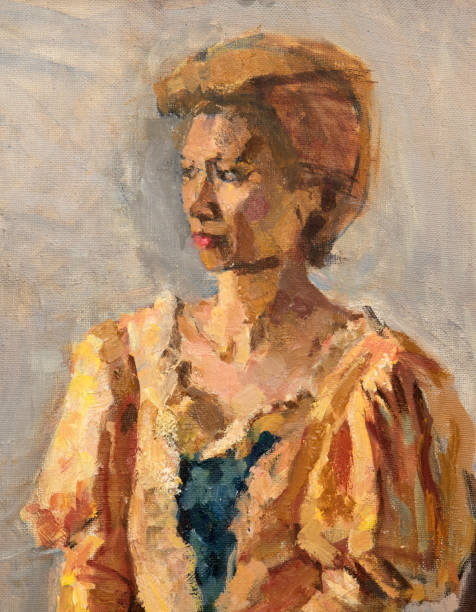 istock oil painting, portrait 1007017306