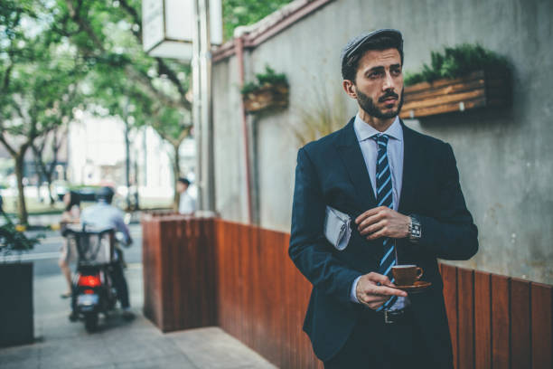 istock Young businessman on coffee break 1007022440