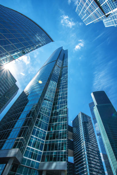 istock Modern business buildings at financial district 1007041310