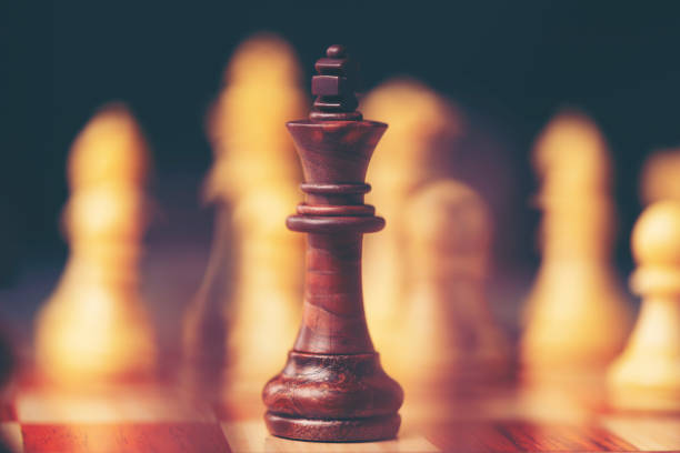 istock chess board game for ideas and competition and strategy, business success concept 1007077754