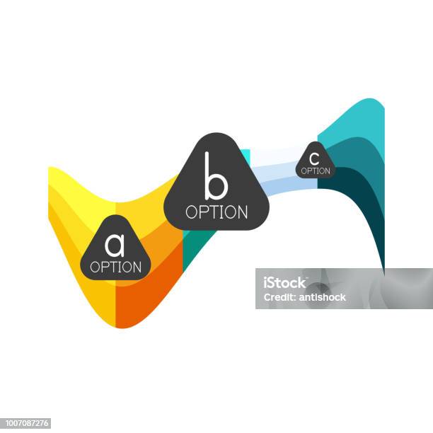 Abc Option Image Abstract Colorful Geometric Option Infographics Design Template With ...