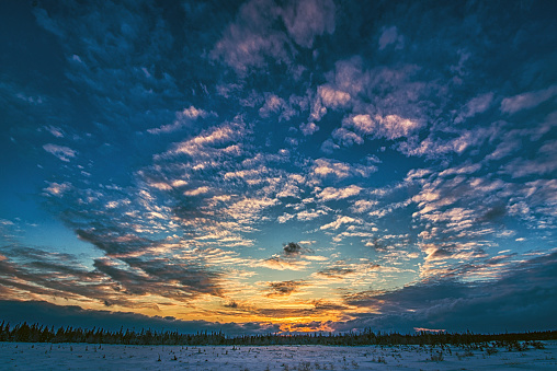 End of Highway 138 one of the oldest roads in Canada. It follows an east/west orientation and is located largely on the north shore of the St. Lawrence River and ends after Natshquan at Kegaska. It crosses there taiga and boreal forest