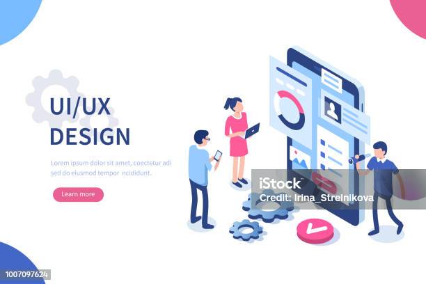 Ux Design Stock Illustration - Download Image Now - Isometric Projection, User Experience, Design