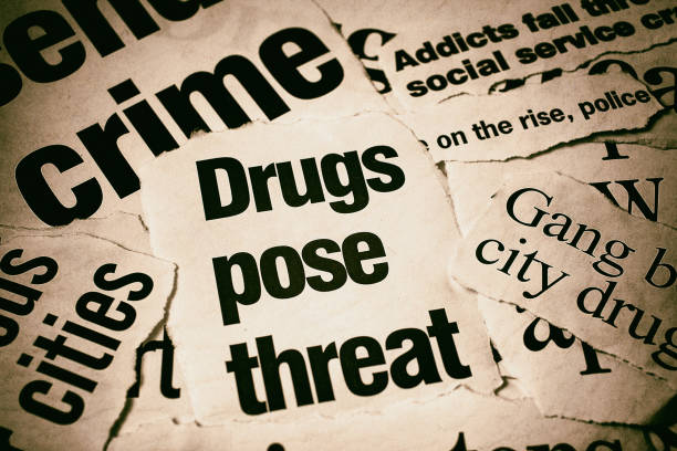 istock 'Drugs pose threat' says newspaper headline 1007097676