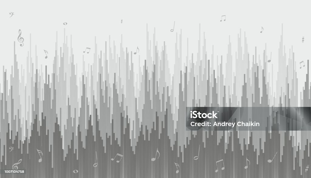 Basic Musical Background Musical Background With Notes Stock Illustration - Download Image Now ...