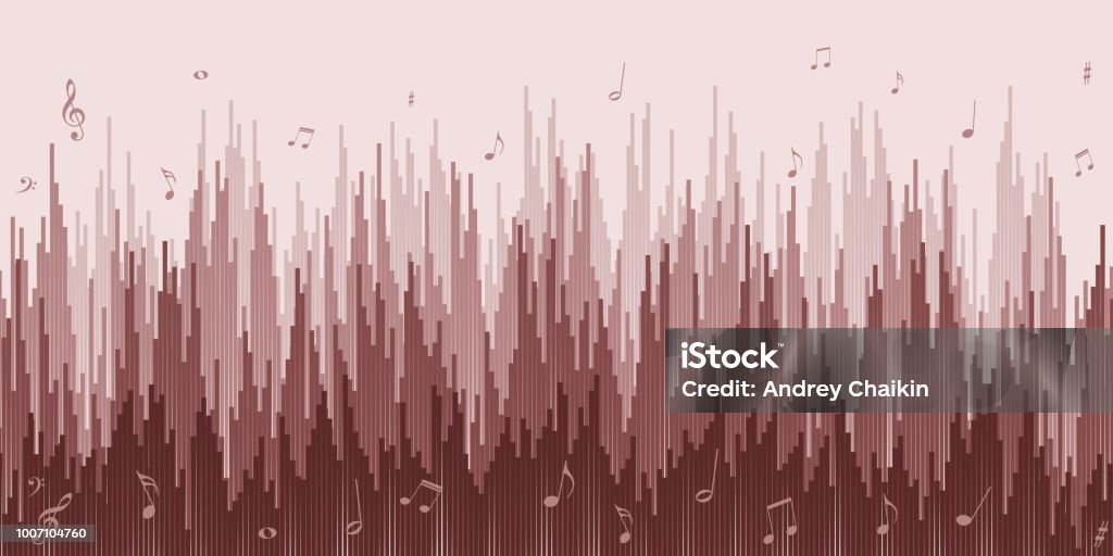 Basic Musical Background Musical Background With Notes Stock Illustration - Download Image Now ...