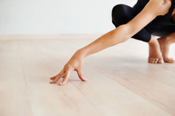 istock Even your hands get a sense of exercise with yoga 1007120412
