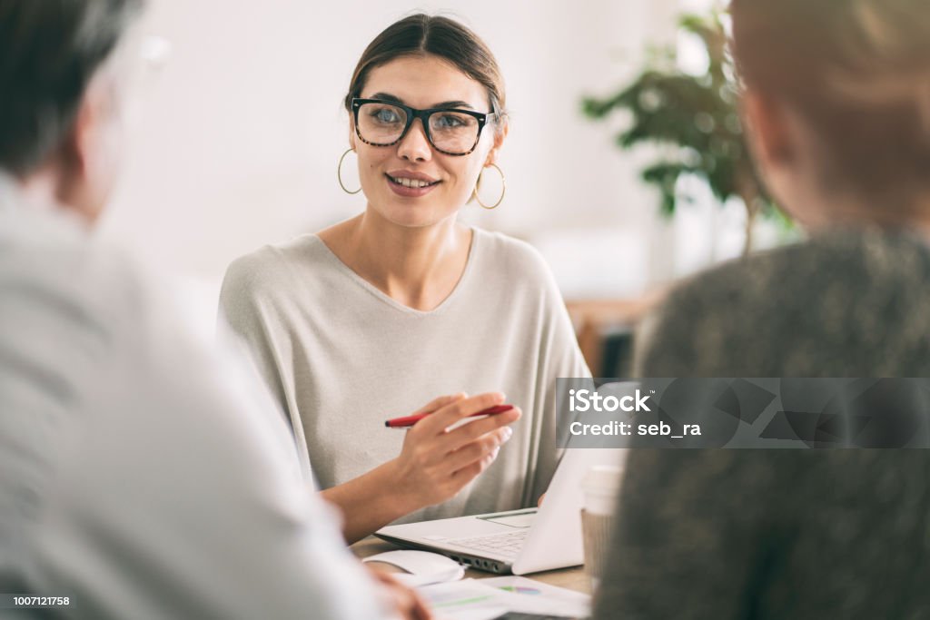 Business people discussion advisor concept Financial Advisor Stock Photo