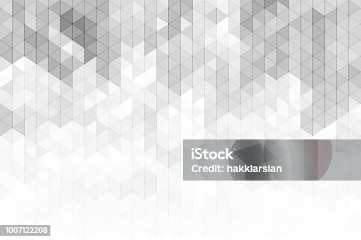 istock Grey and white geometric triangles backgorund. 1007122208