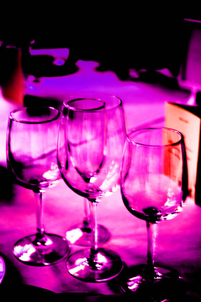 istock Wedding reception banquet dinner party table place settings set in luxury hotel venue. 1007144596