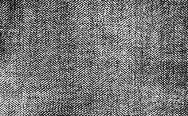 istock Cotton fabric texture in black and white. 1007152328